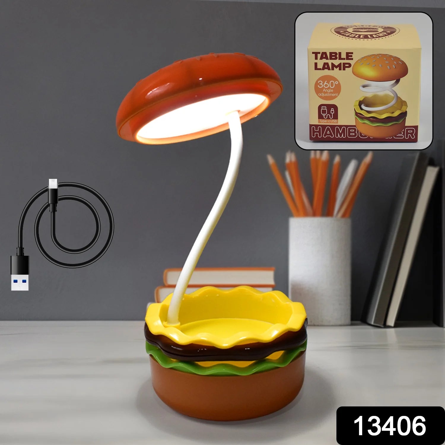 Burger Delight | Folding LED Night Lamp