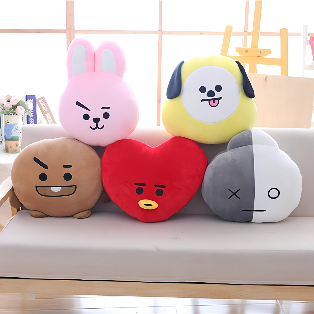 BT21 Character Pillow | Soft K-Pop Collectible Cushion