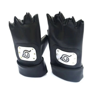 Kakashi Hatake Leather Gloves | Realistic Cosplay Glove for Anime Fans