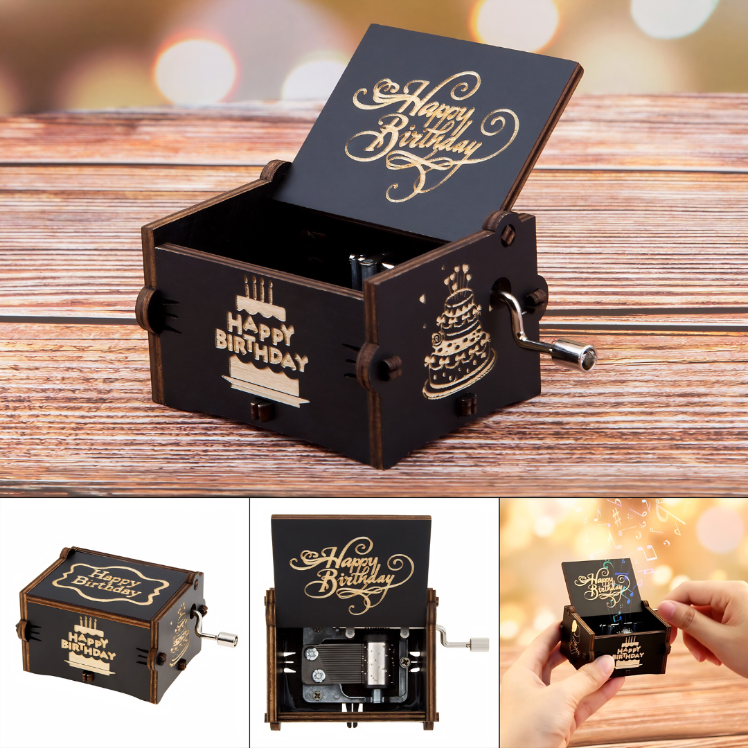 Happy Birthday Wooden Music Box | Unique Gift India