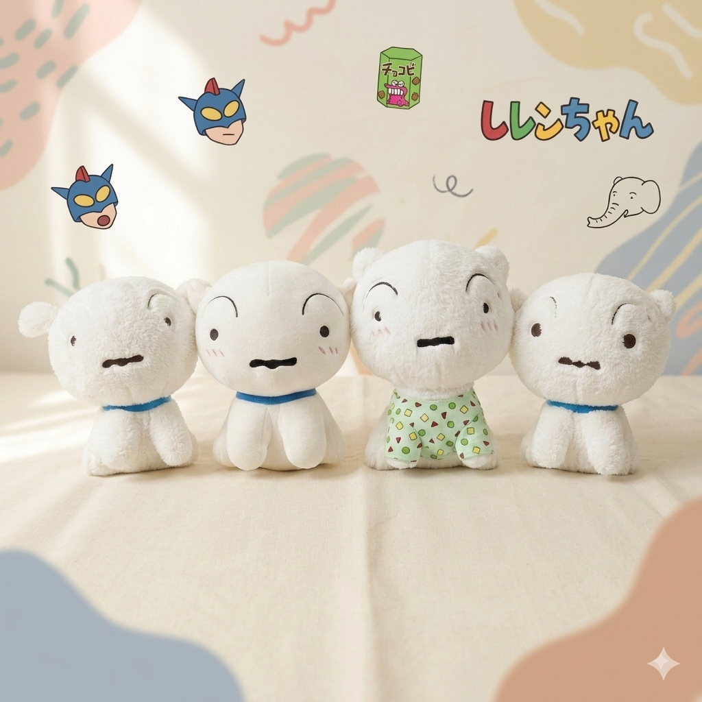 Shin-chan and Sheero Soft Plush | Original Merchandise