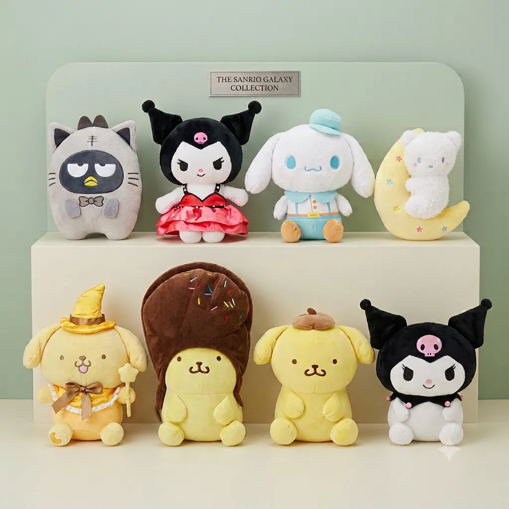 Sanrio Collection | Kuromi, Pompompurin & Friends Soft Plush Toys