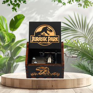 Jurassic Park Wooden Music Box