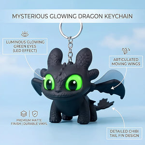 Toothless Night Fury Lightup Keychain