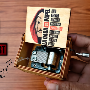 Money Heist Wooden Music Box