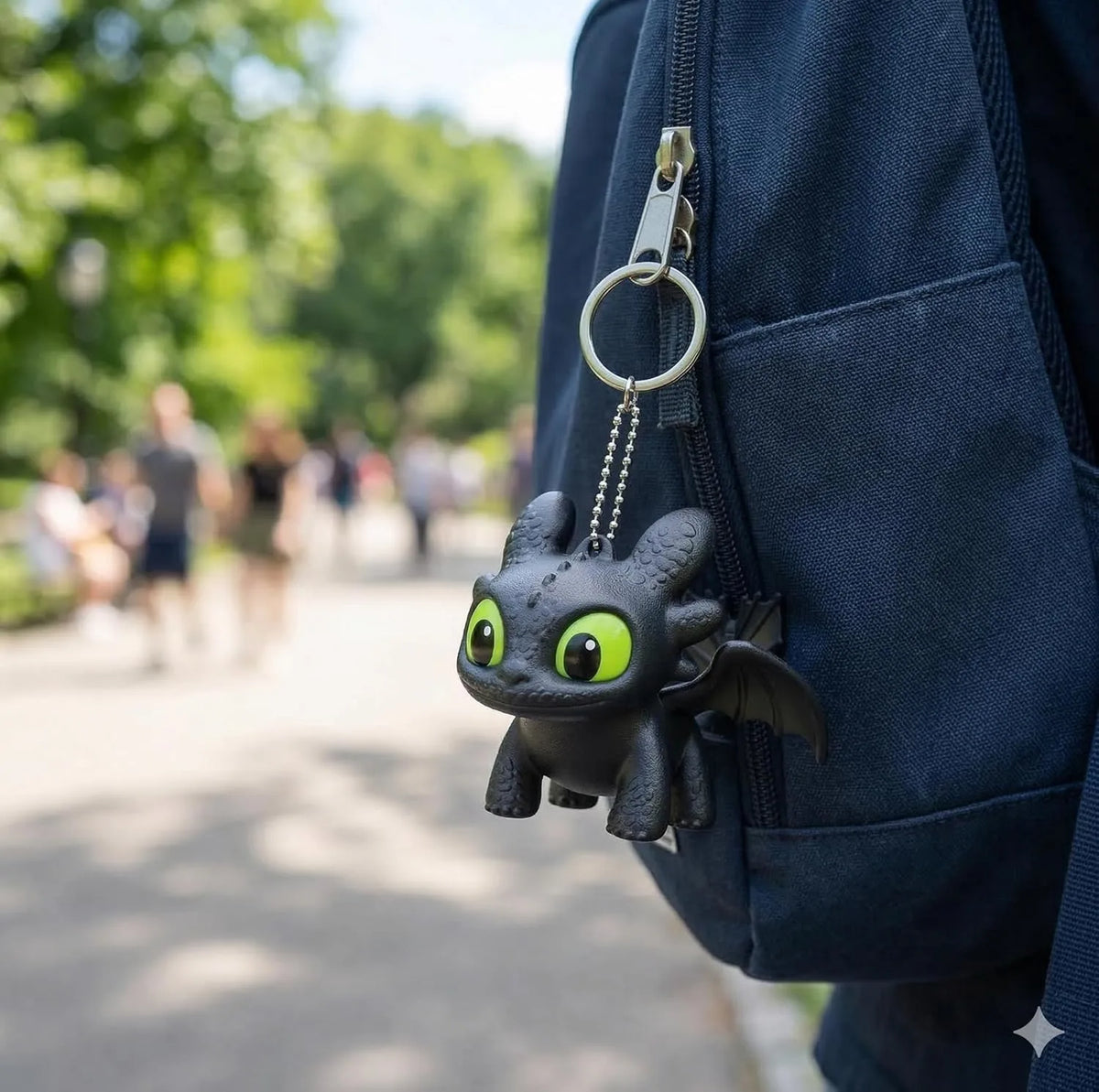 Toothless Night Fury Lightup Keychain