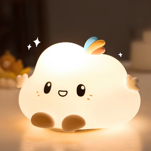 Cloud Night Lamp | Kawaii Silicone Color-Changing Bedside Lamp