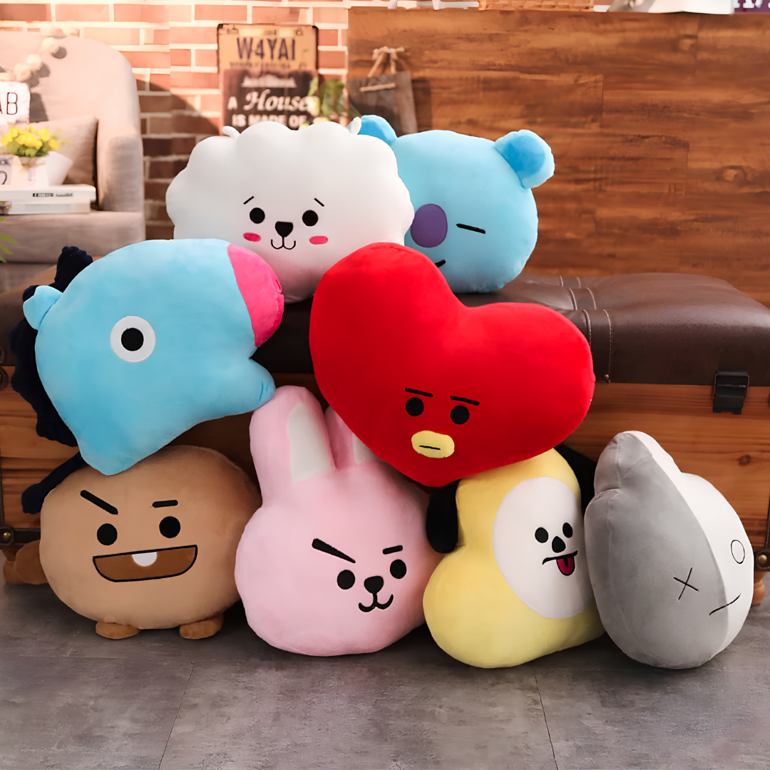 BT21 Character Pillow | Soft K-Pop Collectible Cushion