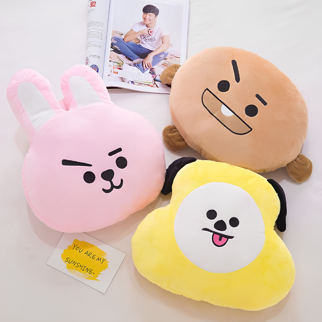BT21 Character Pillow | Soft K-Pop Collectible Cushion