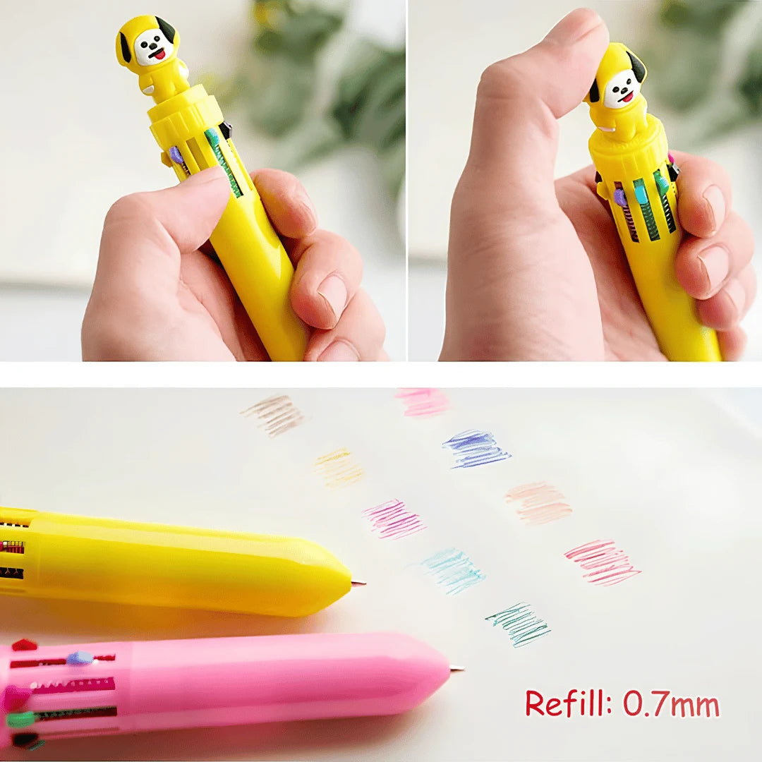BTS Multicolour Gel Pen | K-Pop Stationery