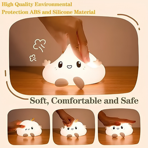 Cloud Night Lamp | Kawaii Silicone Color-Changing Bedside Lamp