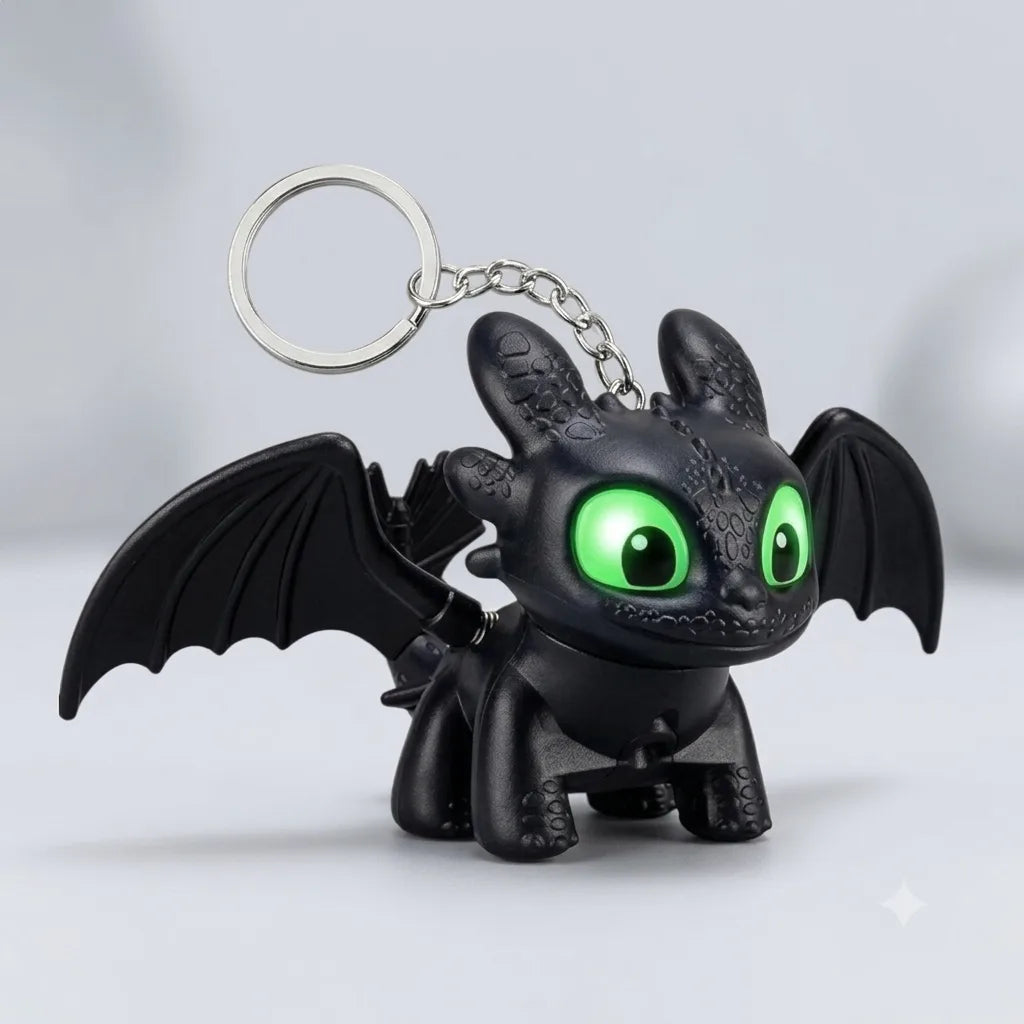 Toothless Night Fury Lightup Keychain