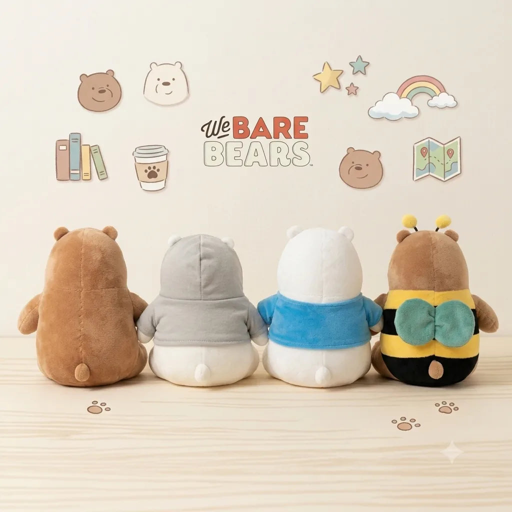 We Bare Bears Plush | Original Grizz & Ice Bear Plush